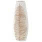 Maple and Jade Polystone Leaf Decorative Vase in Matte White, Terracotta and Brown, , large