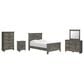 Ashley Frandern 5-Piece Full Panel Bedroom Set in Rustic Warm Gray, , large