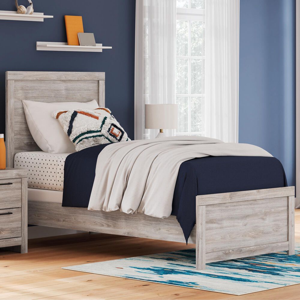 Ashley Broachmyn Twin Panel Bed in Gray, , large