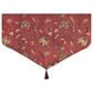 J. Queen New York Bari 41" x 20" Window Ascot Valance in Light Green, Gold and Red, , large