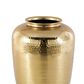 Maple and Jade 20" Decorative Vase with Hammered Top in Brushed Gold, , large