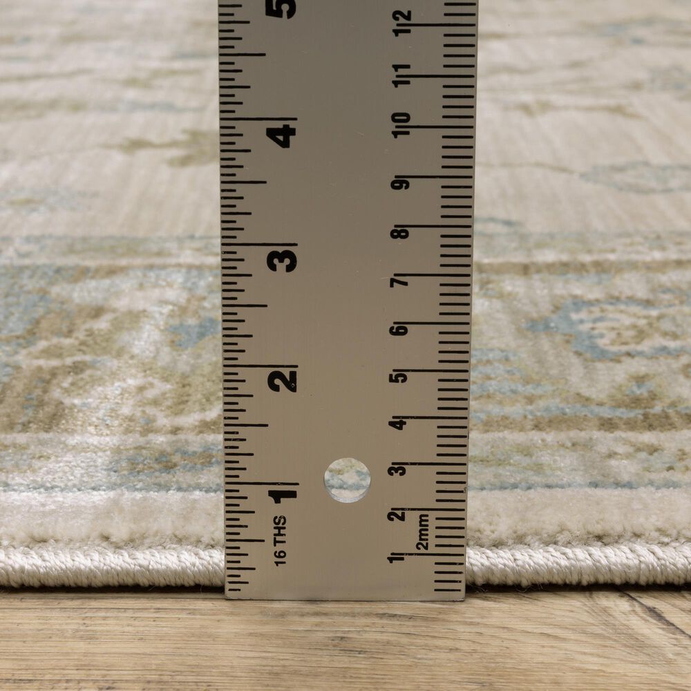 Oriental Weavers Maeve MAE10 Beige and Blue 3&#39;3&quot; x 5&#39; Area Rug, , large