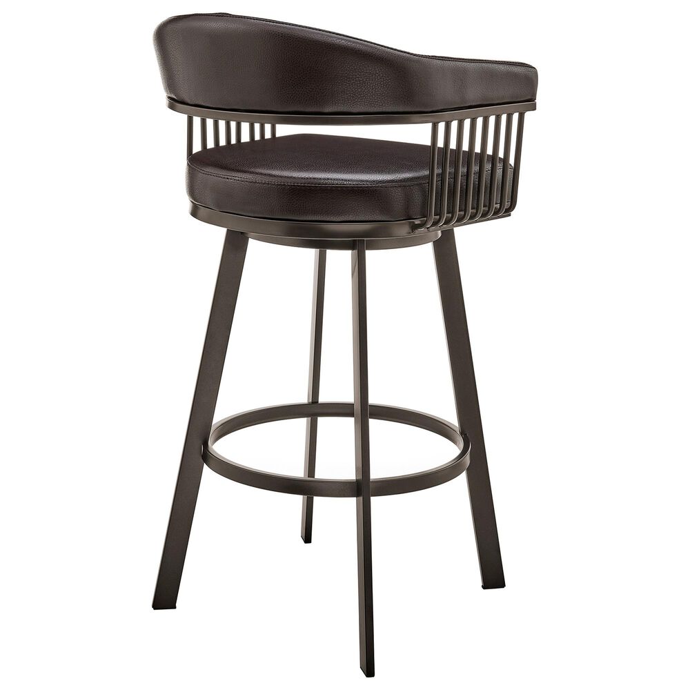 Blue River Bronson 30&quot; Swivel Barstool in Chocolate/Java, , large