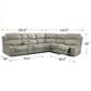 MotoMotion Grafton 6-Piece Leather Power Reclining Sectional in Ravenna Bone, , large