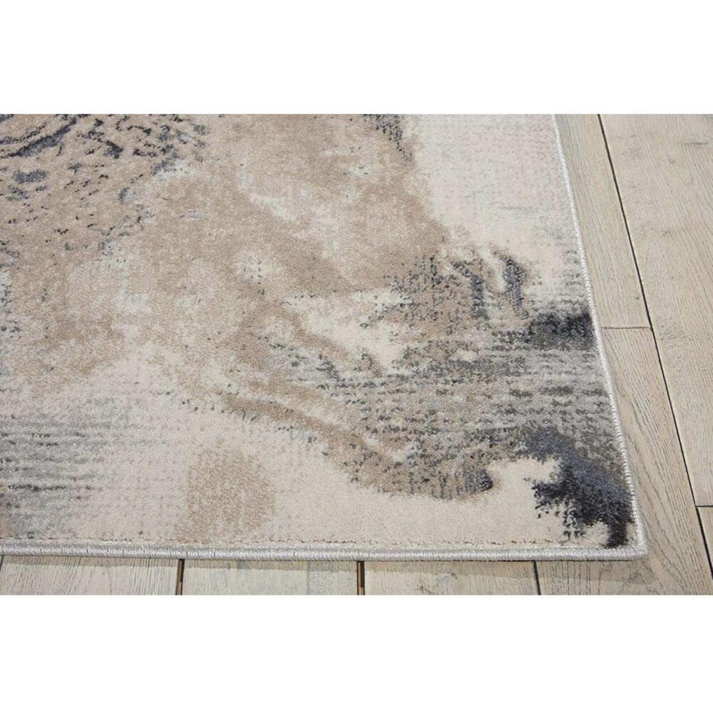 Nourison Maxell MAE08 2&#39;2&quot; x 7&#39;6&quot; Grey Runner, , large