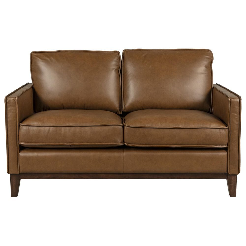 Italiano Furniture Weston Stationary Loveseat in Highland Brown, , large