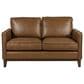 Italiano Furniture Weston Stationary Loveseat in Highland Brown, , large