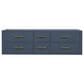 Lexora Home Castor 60" Double Bathroom Vanity in Blue with 2 cm White Quartz Top and Rectangular Sinks, , large