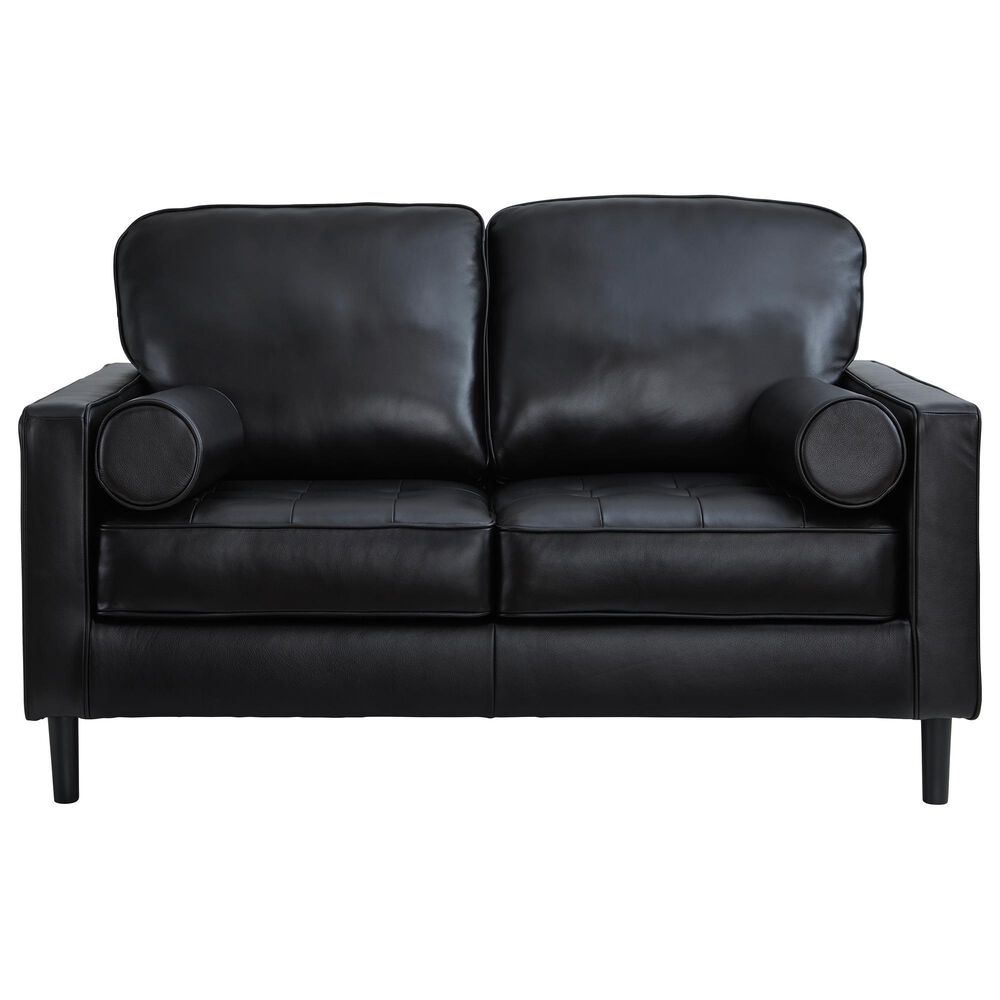 Ashley Bryceview Stationary Sofa and Loveseat Set in Onyx, , large