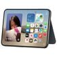 Apple Duo Folio with Kickstand in Navy Blue, , large