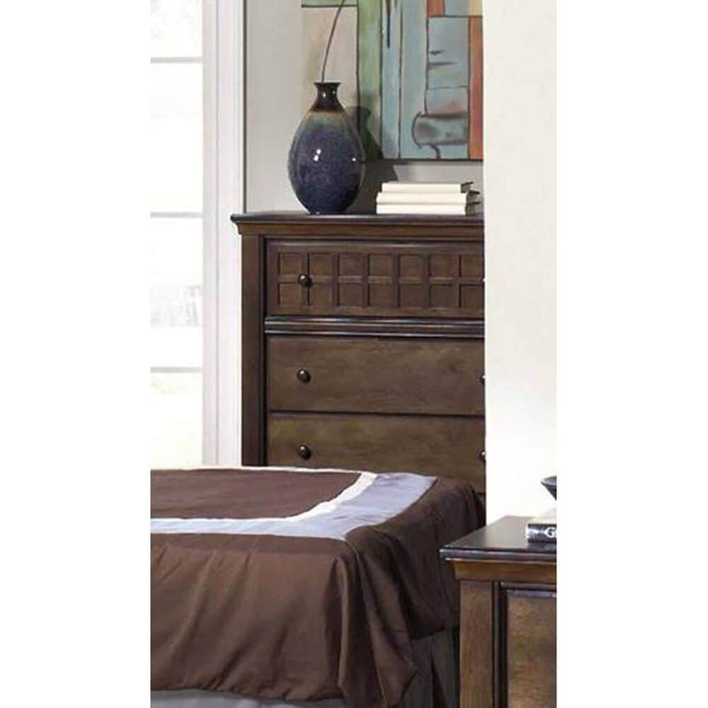 Tiddal Home Casual Traditions 5-Drawer Chest in Walnut, , large