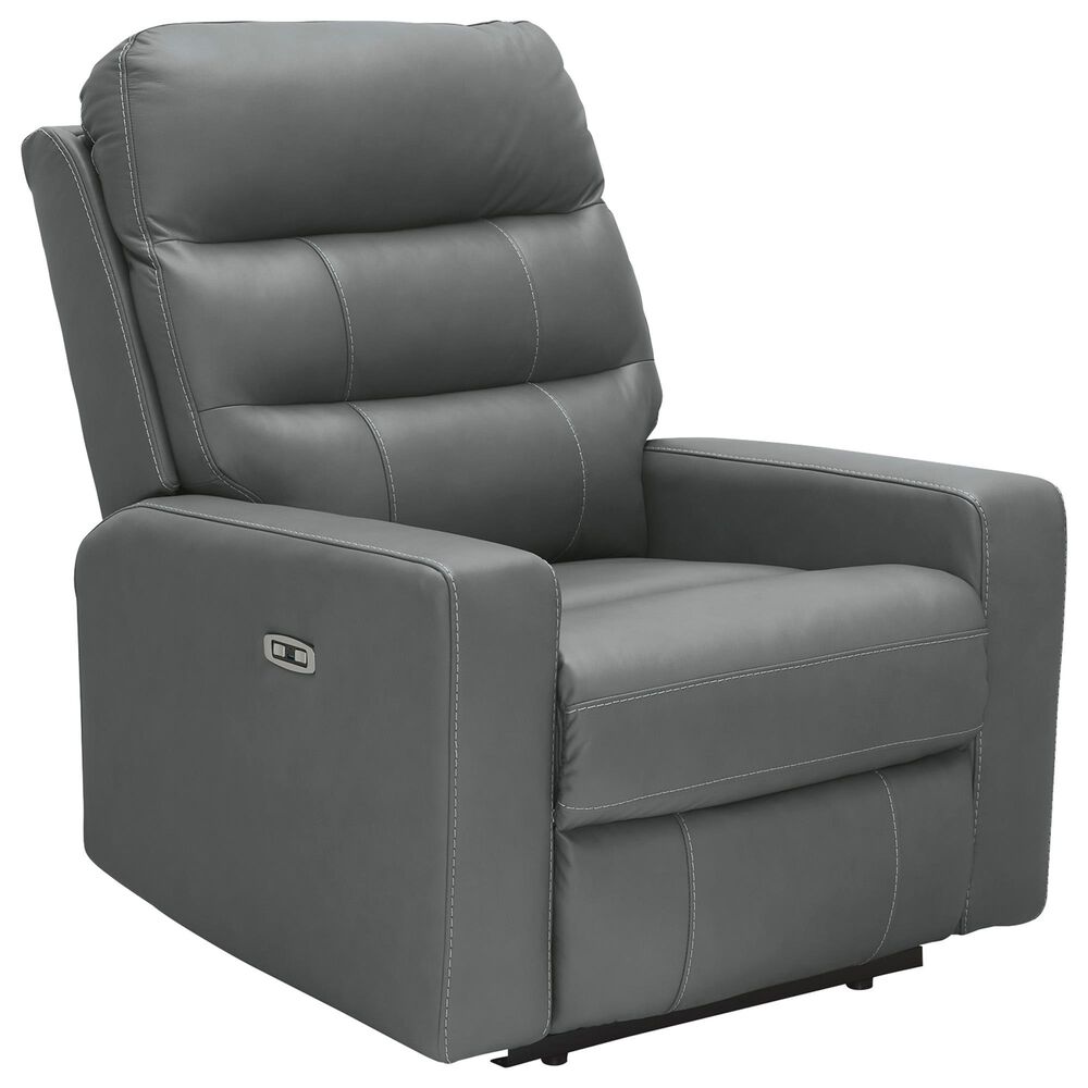 Ashley Pennacle Pier Power Recliner with Adjustable Headrest in Tideon, , large