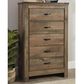 Ashley Trinell 5 Drawer Chest in Brown, , large