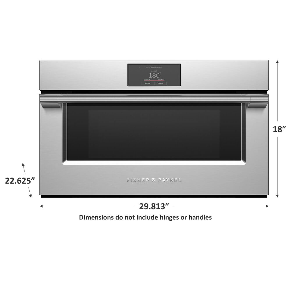 Fisher &amp; Paykel Professional 30&quot; Electric Single Wall Oven with 22 Functions in Stainless Steel, , large