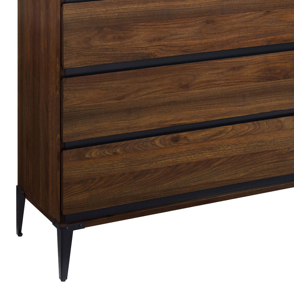 Walker Edison Elroy 4-Drawer Chest in Dark Walnut, , large
