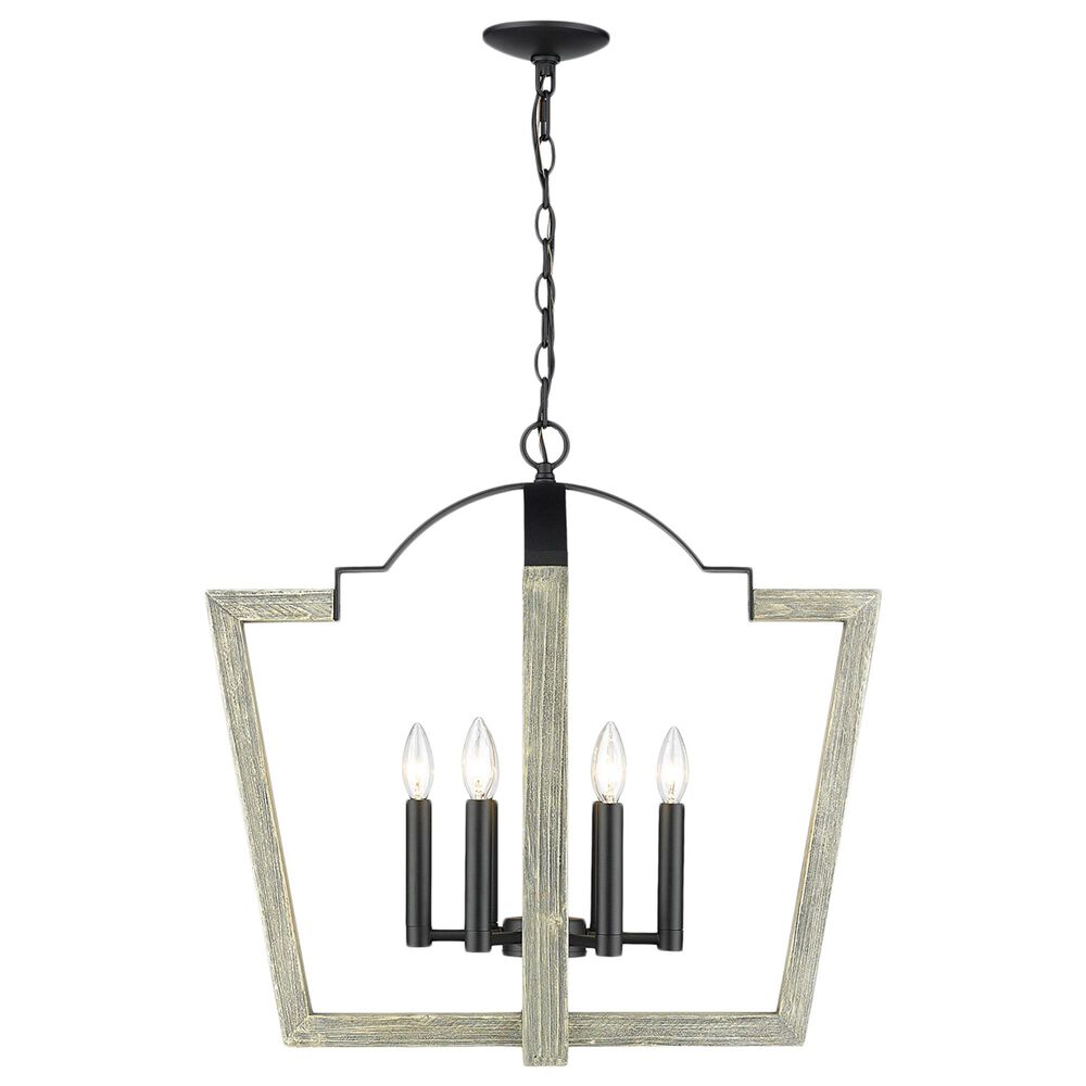 Golden Lighting Regan 6-Light Chandelier in Natural Black, , large