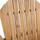 Hearth and Haven Outdoor Acacia Wood Adirondack Barstool in Natural Stained (Set of 2), , large