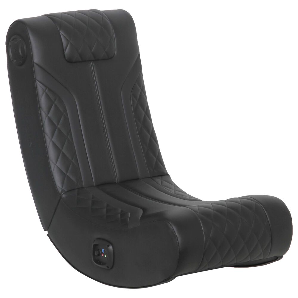 X-Rocker Lux 2.0 Bluetooth Foldable Floor Rocker/Black/Black, , large