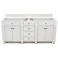 James Martin Vanities Bristol 72" Double Bathroom Vanity in Bright White with 3 cm Victorian Silver Quartz Top and Rectangular Sinks, , large