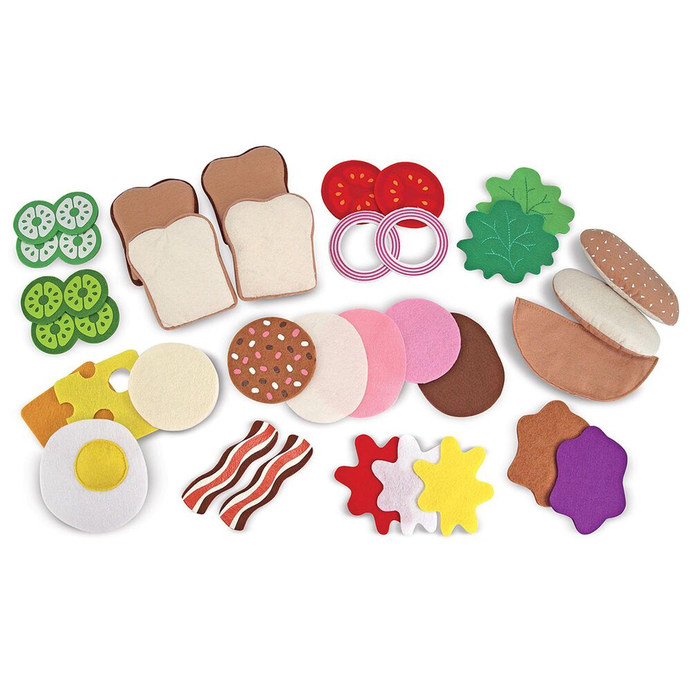 Melissa & Doug Felt Food Sandwich Set, , large