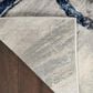 Nourison Brushstrokes 2"2" x 7"6" Grey and Navy Runner, , large