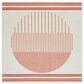 Surya Alfresco 7"3" Square Pearl, Garnet and Camel Indoor/Outdoor Area Rug, , large