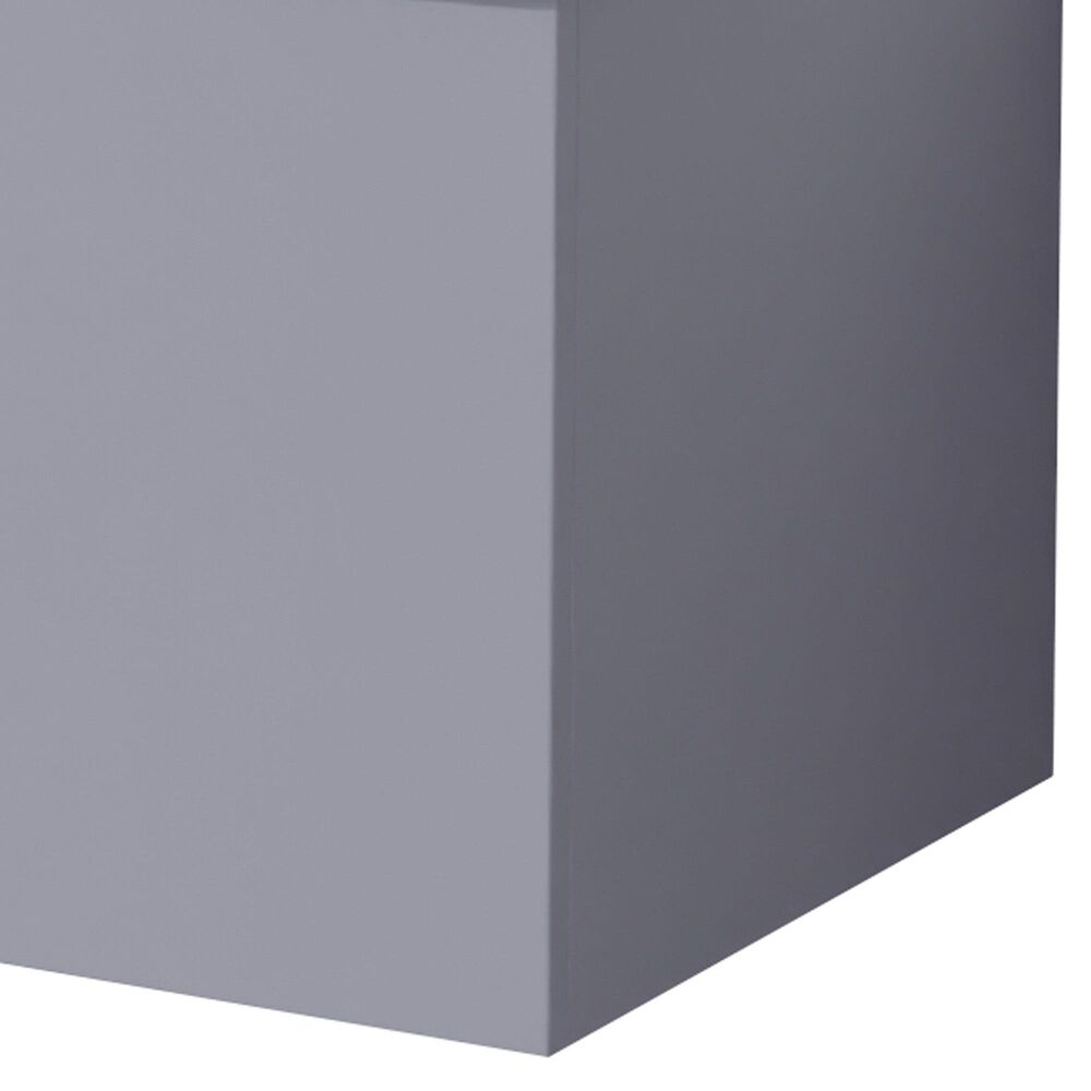 Lexora Home Geneva 30" Single Bathroom Vanity in Dark Grey with 2 cm White Quartz Top and Rectangular Sink, , large
