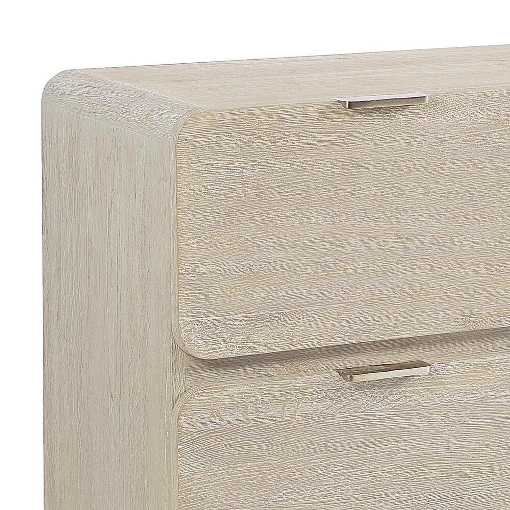 Bernhardt Antibes 5-Piece King Upholstered Panel Bedroom Set in Roz with USB Ports, , large