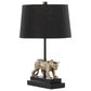 Grandview Gallery Panther Polyresin Table Lamp in Black and Gold, , large