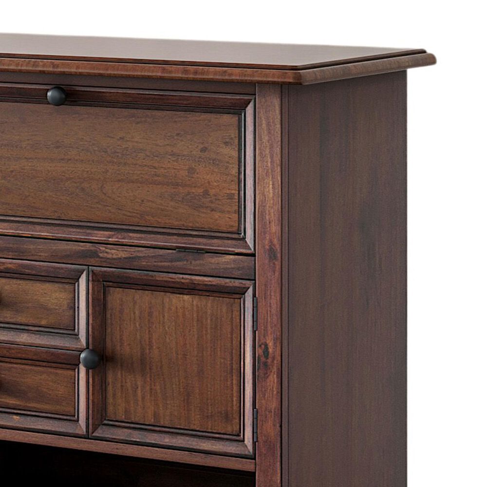 Sterling Timber 2-Drawer Wine Cabinet with Wine Racks in Brown, , large