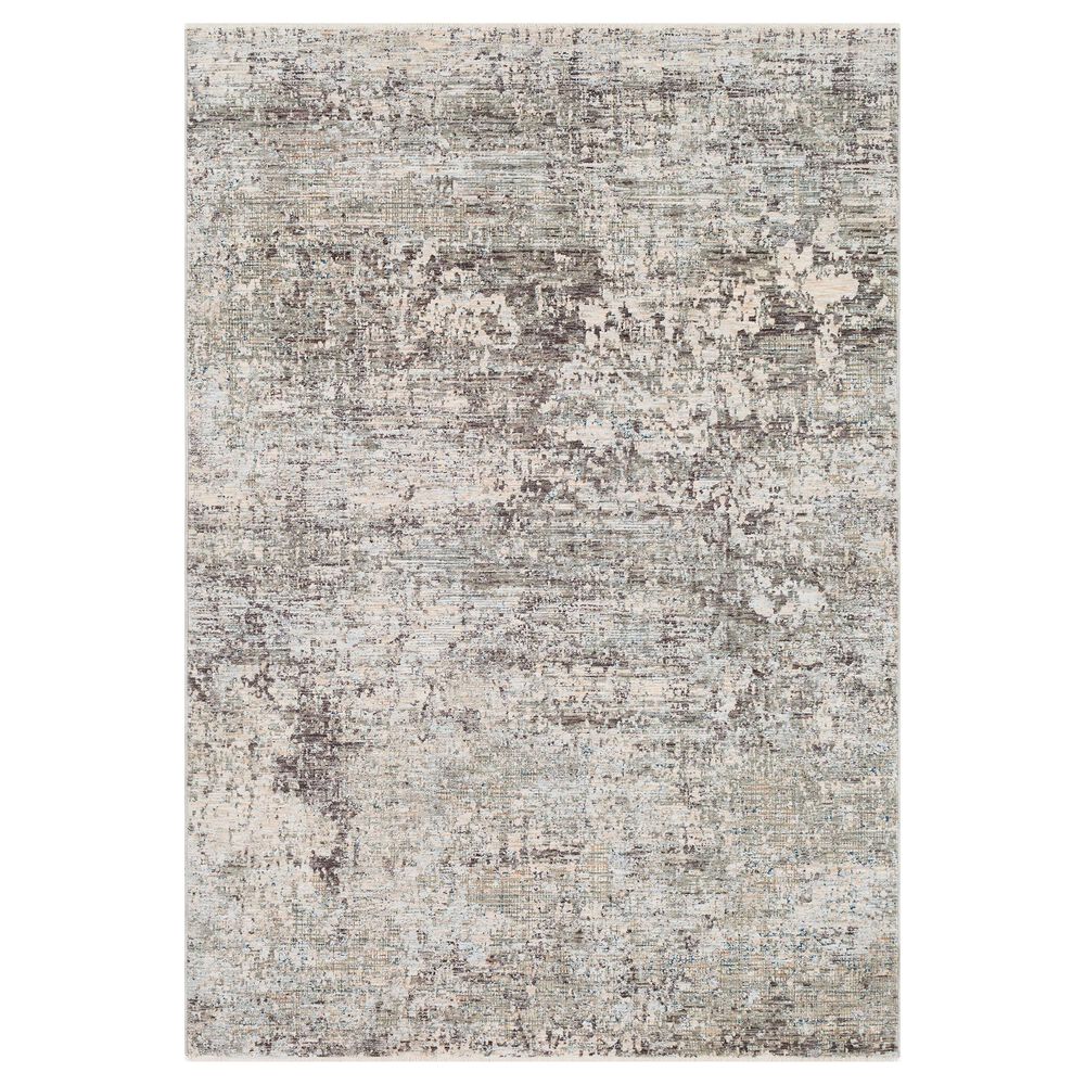 Surya Presidential PDT-2303 3"3" x 5" Blue, Gray and Orange Area Rug, , large