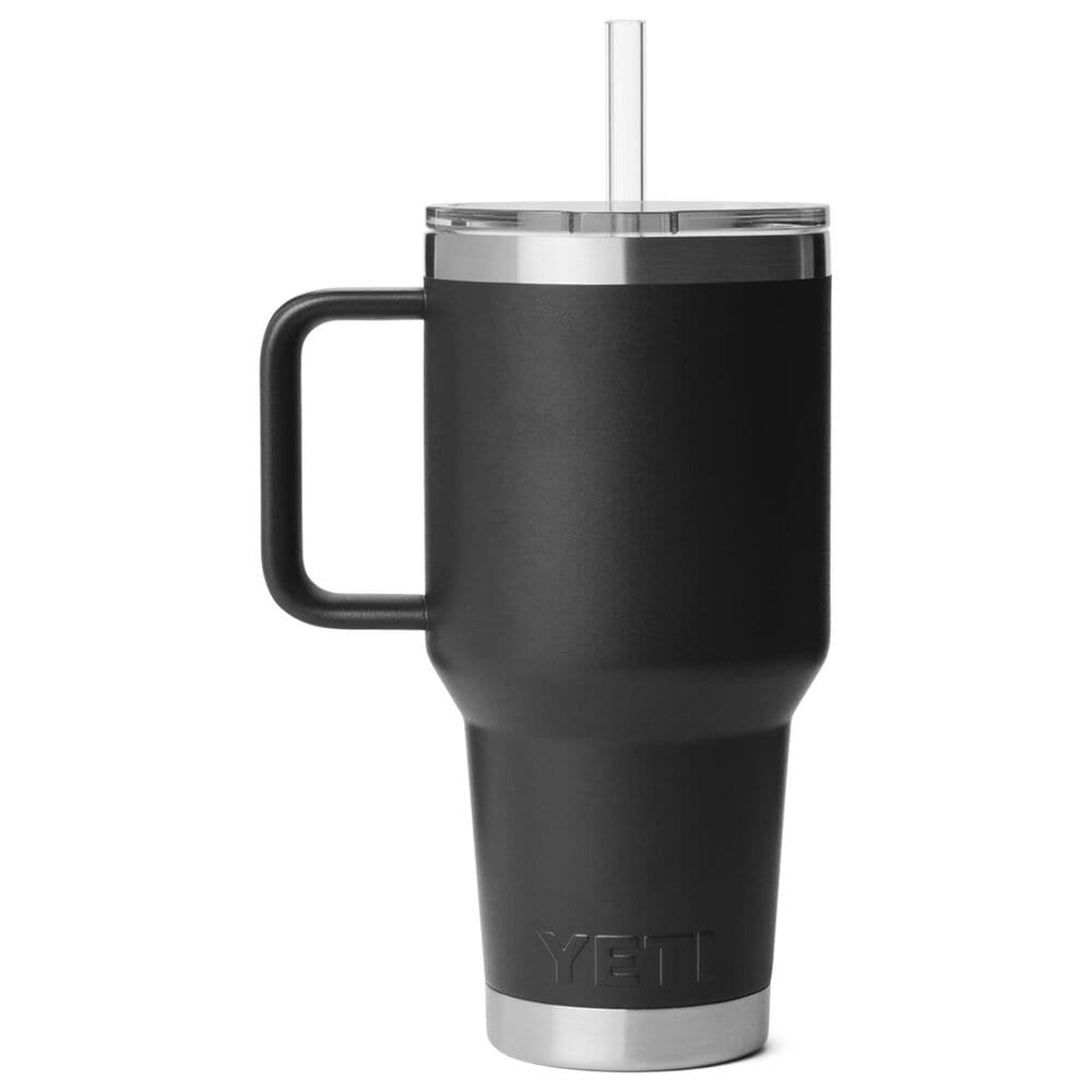 YETI Rambler 35 Oz Straw Mug with Straw Lid in Black, , large