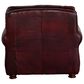 Marlowe Home Leather Accent Chair in Bordeaux, , large