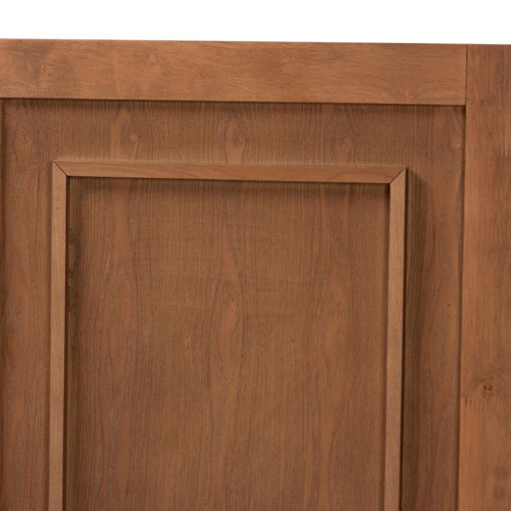 Baxton Studio Giordano King Panel Headboard in Ash Walnut, , large