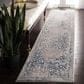 Safavieh Invista Traditional 2" x 8" Grey and Blue Runner, , large