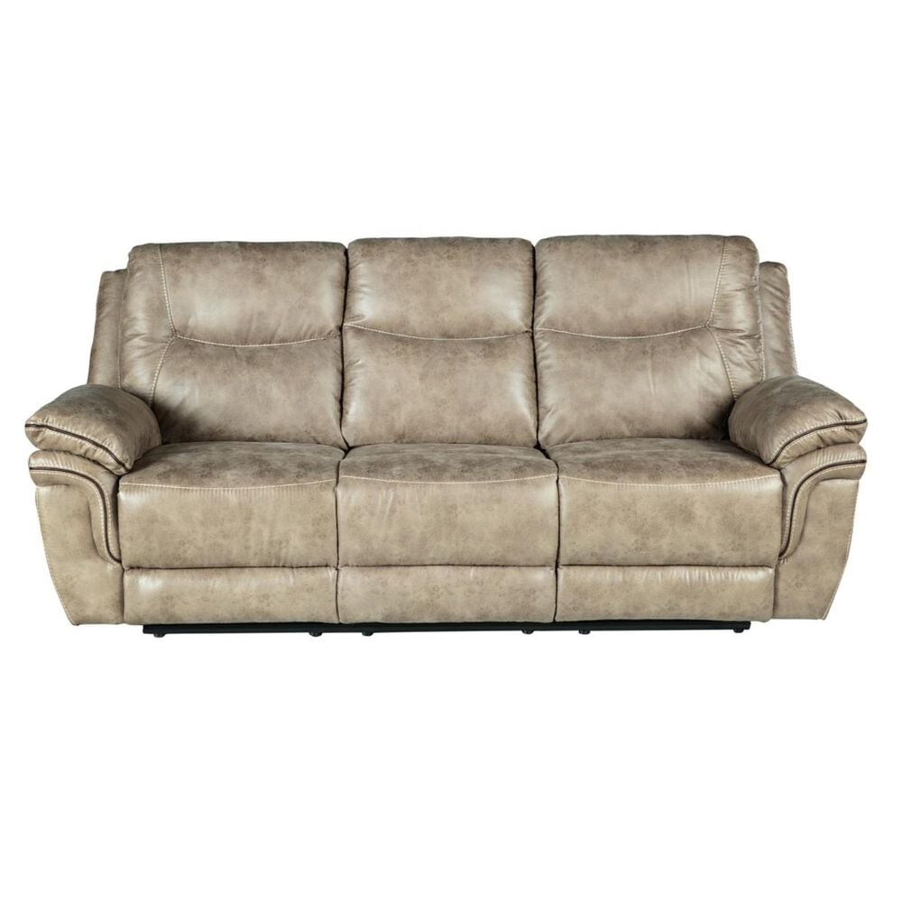 Crystal City Isabella Manual Reclining Sofa in Sand, , large