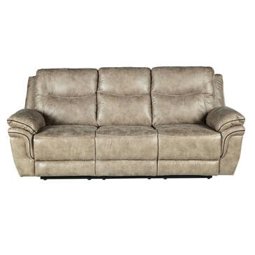 Crystal City Isabella Manual Reclining Sofa in Sand, , large