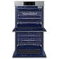 Samsung 2-Piece Kitchen Package with 30" Double Wall Oven and 30" Smart Electric Cooktop in Stainless Steel, , large