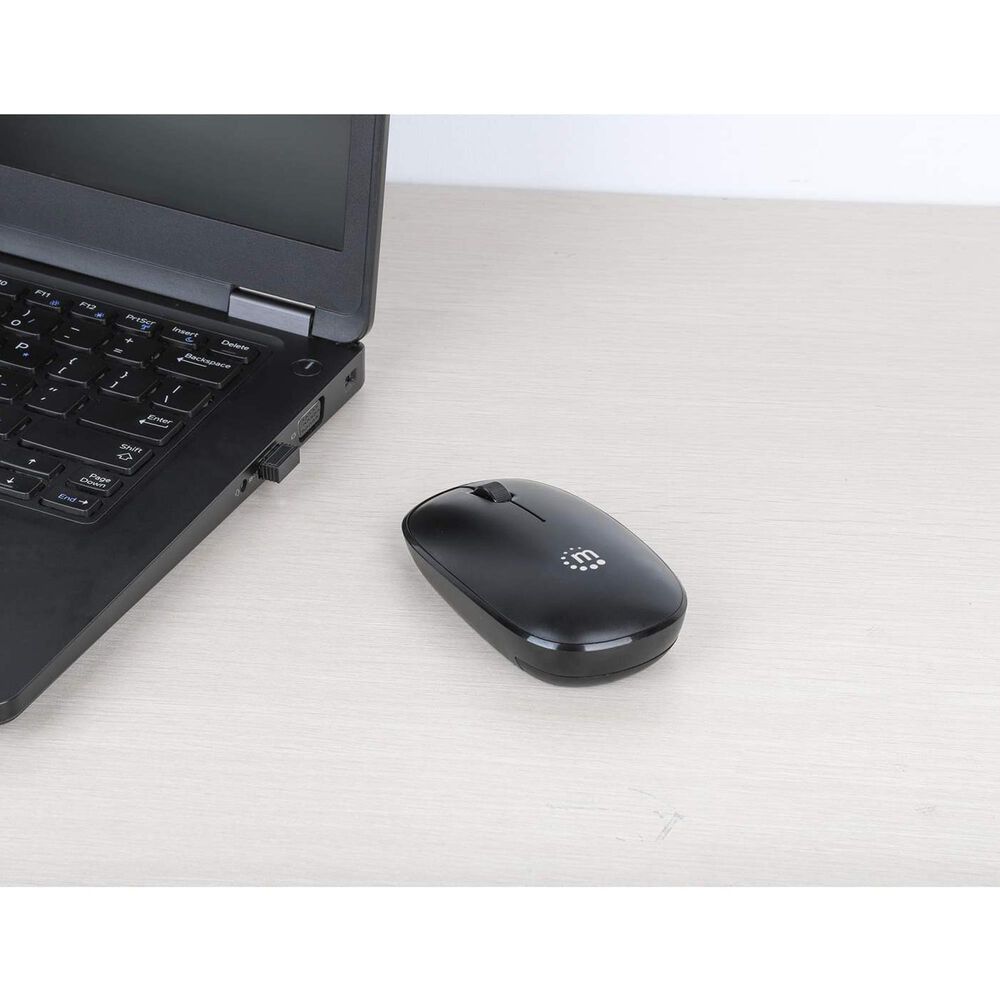 Manhattan MW3050 Wireless Optical USB Mouse in Black, , large