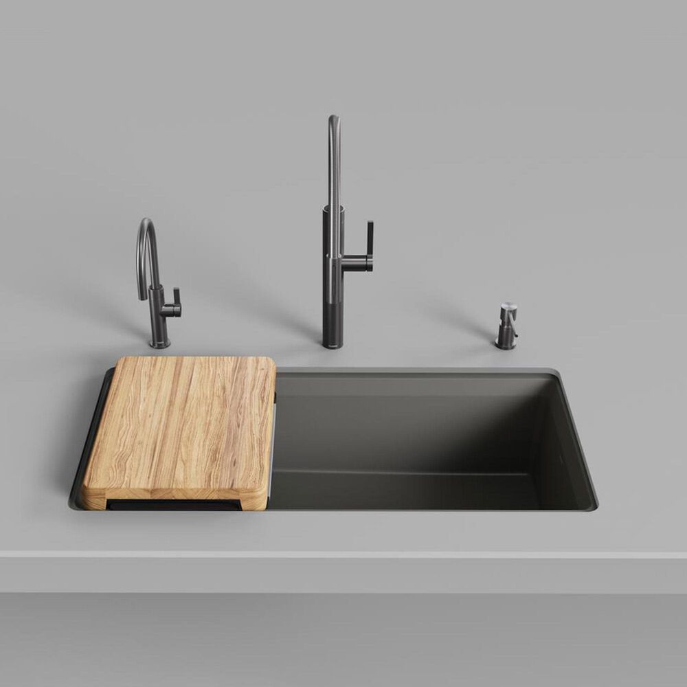 Blanco Inteos 39&quot; Undermount Single Bowl Kitchen Sink in Cinder, , large