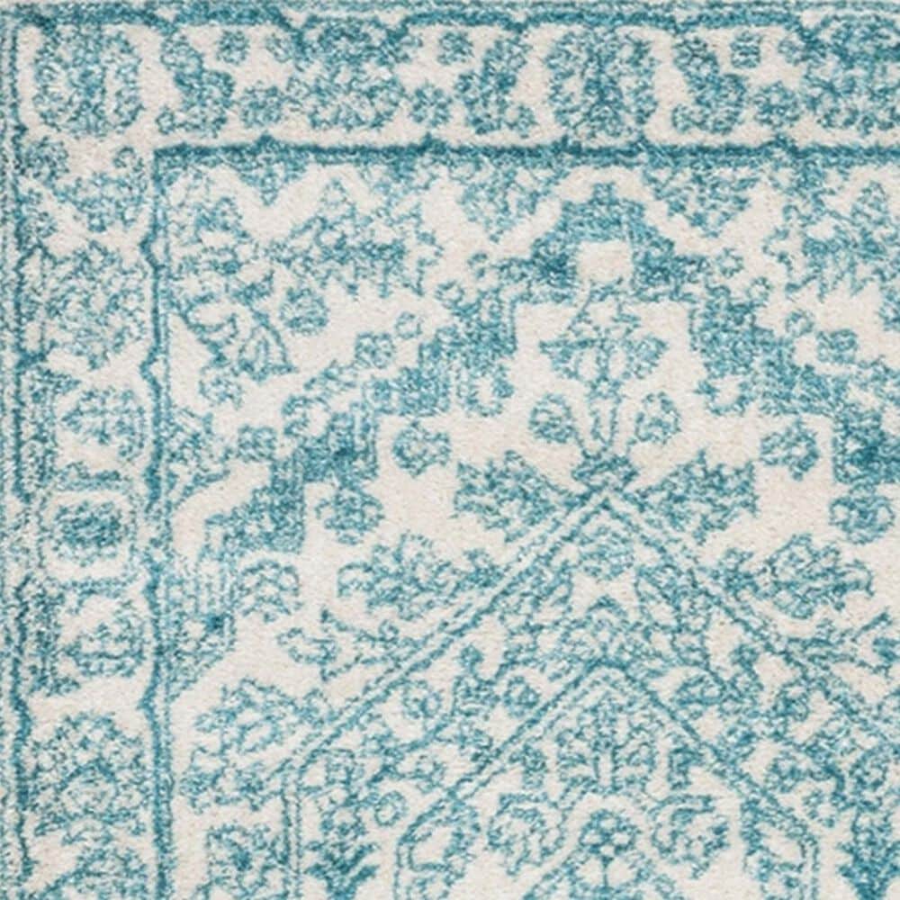 Safavieh Adirondack ADR108G 5&#39;1&quot; x 7&#39;6&quot; Ivory and Teal Area Rug, , large