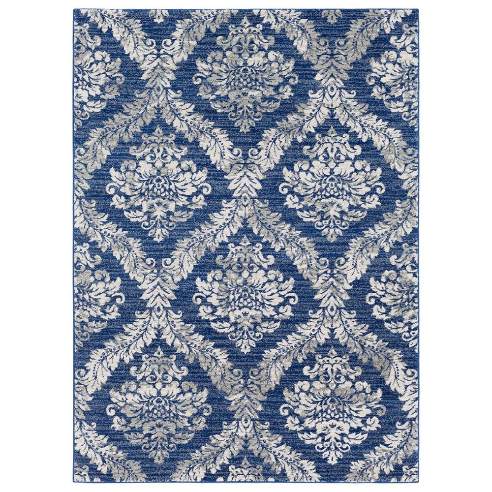 Surya Harput HAP-1032 3"10" x 5"7" Dark Blue, Light Gray and Charcoal Area Rug, , large