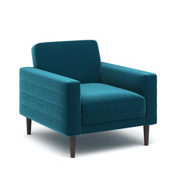 37B Chair in Teal Velvet, , large