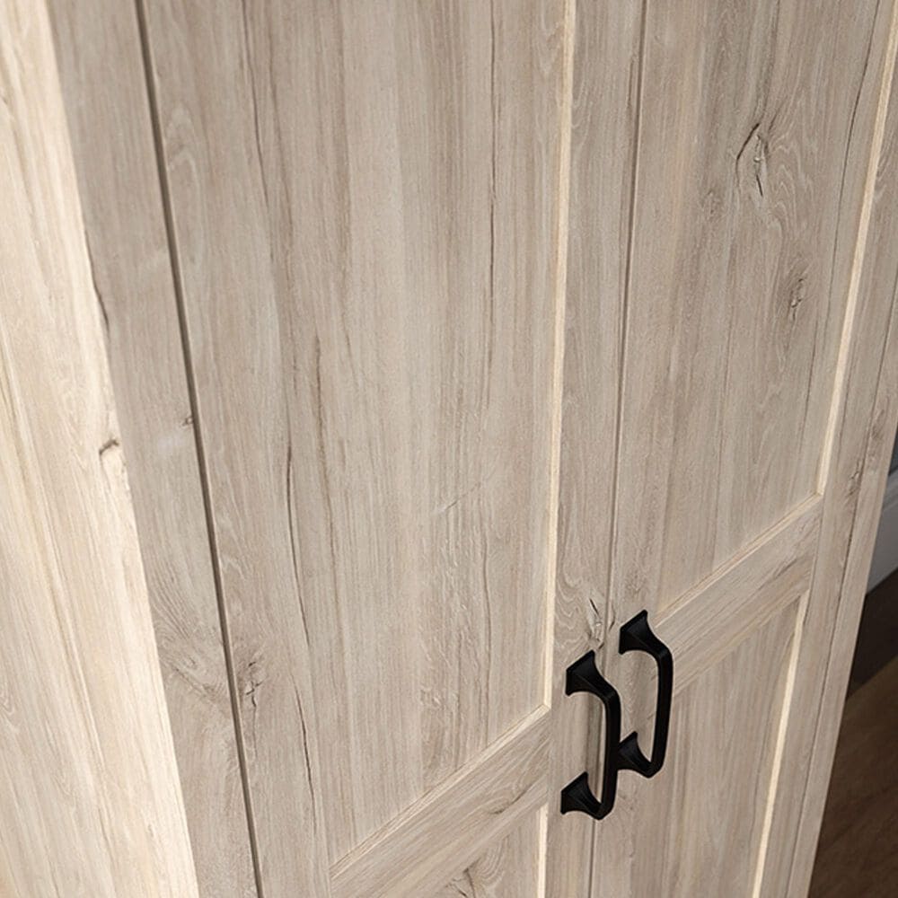 Sauder 2 Door Storage Cabinet in Chalk Oak, , large