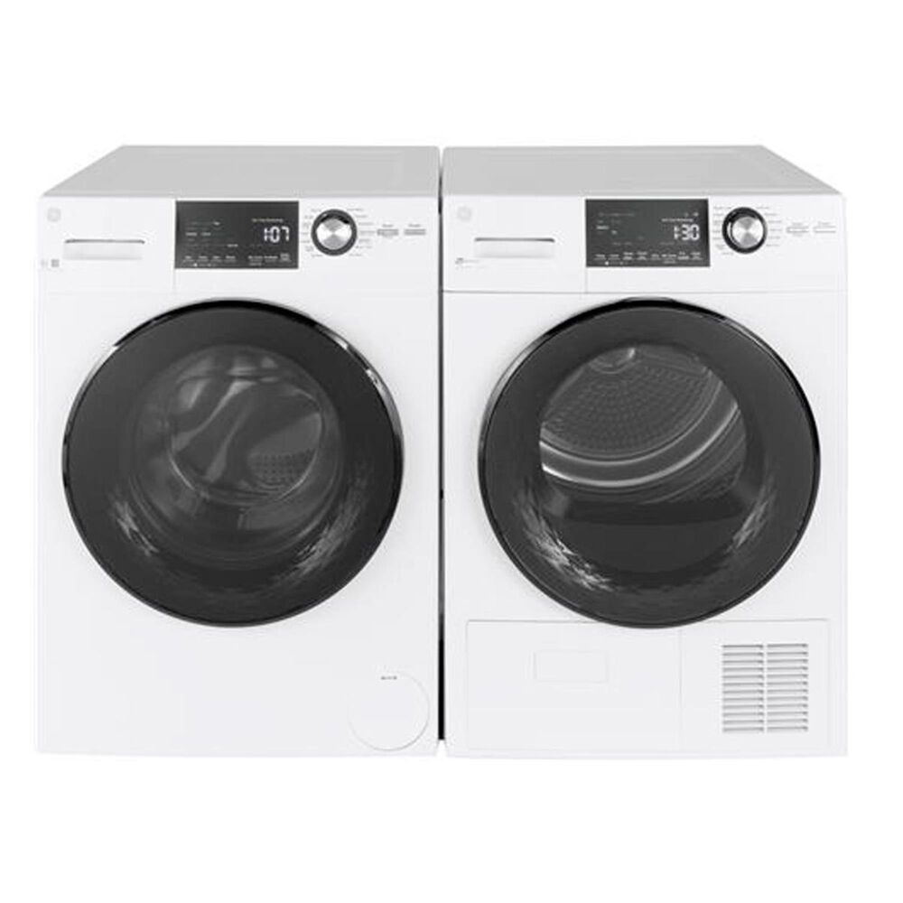 GE Appliances Compact 2.4 Cu. Ft. Frontload Washer with Steam in White, , large