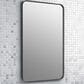 Kohler Essential 22" x 34" Matte Black Rectangular Framed Mirror, , large
