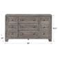 Davis International Traditional 9 Drawer Dresser in Gray, , large