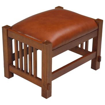 Crafters & Weavers Mission Spindle Stool in Russet Brown, , large