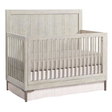 Eastern Shore Beck Convertible Raised Back Panel Crib in Willow, , large
