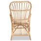 Baxton Studio Aya Rattan Arm Chair in White, , large